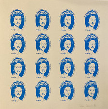 Sex Pistols original poster - Blue Queen Screen print Artificial by Jamie Reid