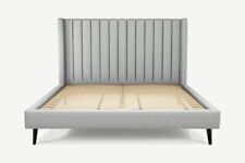 MADE.COM Cory King Size Bed, Wolf Grey Wool,