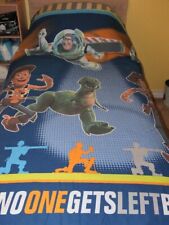Vintage 1995 Toy Story one Andy Buzz Lightyear Sergeant Reversible Single Duvet 