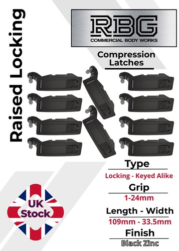 10x compression latch - latch, raised