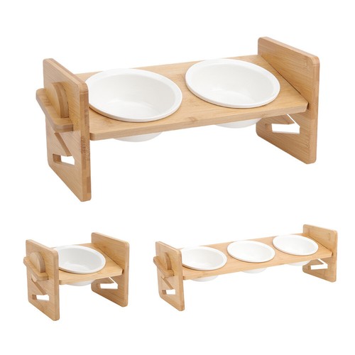 Cat bowls raised stand - 1/2/3,