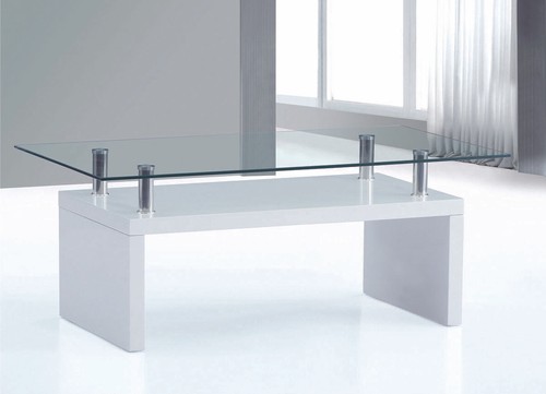 Coffee table clear glass - coffee,