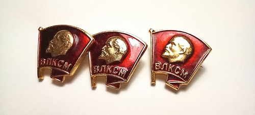 Soviet russian komsomol - soviet, pins
