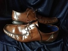Mens Marks & Spencer Autograph Lace Up Leather Shoes Brown / Tan Size 12