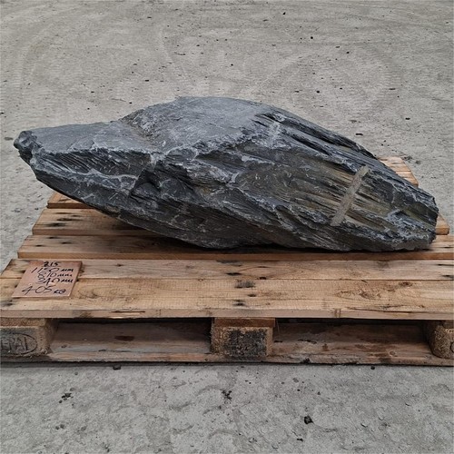 Welsh slate boulder garden - welsh, /