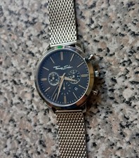 Thomas Sabo Mens Rebel Spirit Silver Black Chronograph Watch, 42mm Excellent con