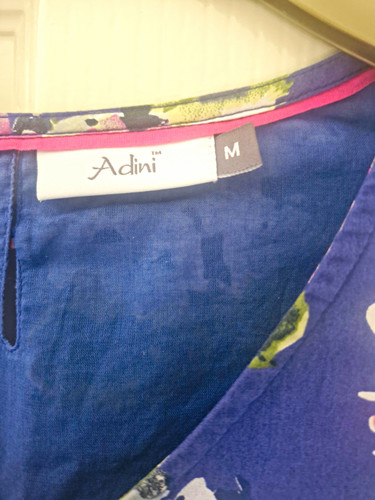 Adini blue floral shift dress - floral,