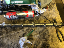 MERCEDES S CLASS W220 S320 DIESEL FUEL INJECTOR RAIL WITH  SENSORS A6130700195