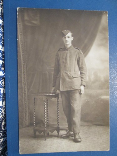 Military postcard man - man, in