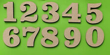 Clarendon Wooden Numbers Large Small Bold 3-30cm, (3mmThick) Craft MDF Birthday 