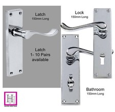 Door handles chrome modern - door,