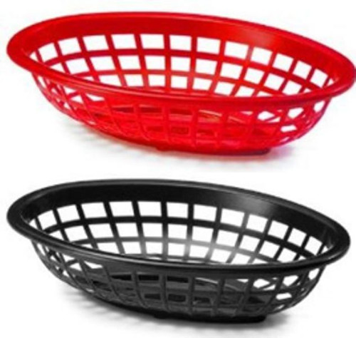 Fast food side order basket - 6x,