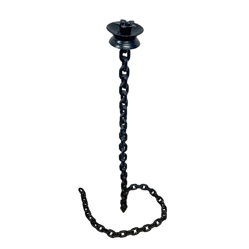 Vintage wrought iron chain - iron,
