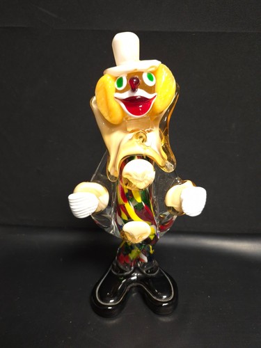 Handmade glass clown figurine - handmade,
