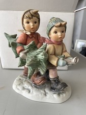 1996 Studio hummel tree Trimming time 33401 BH 12 Goebel w Box and certificate