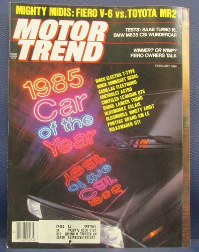 Motor trend magazine - feb, 1985