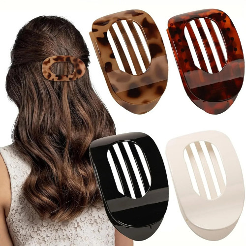 4pcs flat hair clips for - hair, thick