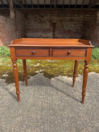 Antique pine writing desk hall - antique,