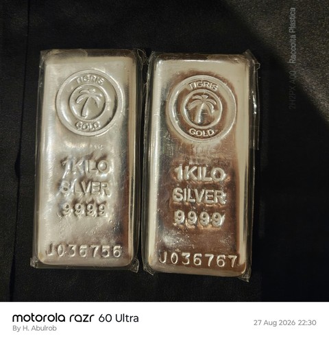 Kilo silver bullion bar - bullion,