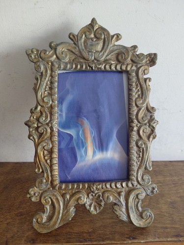 Vintage ornate metal picture - ornate,