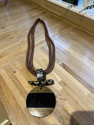 Statement necklace buffalo - necklace,