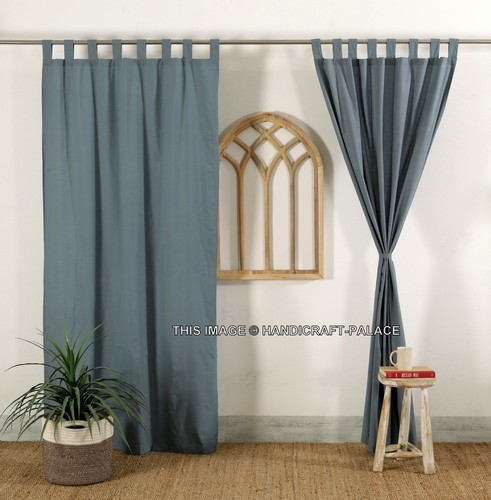 Window door gray curtains - &,