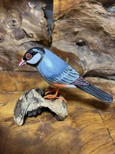 Carved Wooden Robin Garden