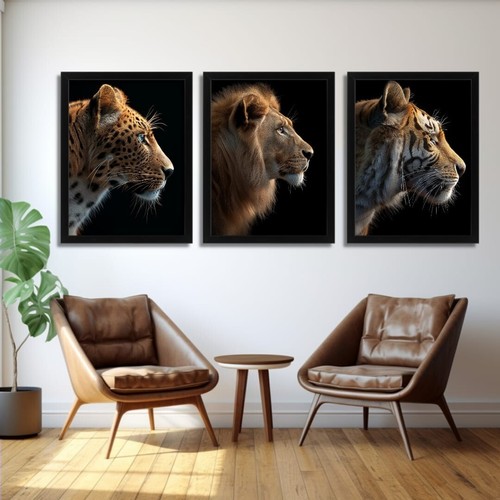 Big cats wall art leopard - wall,