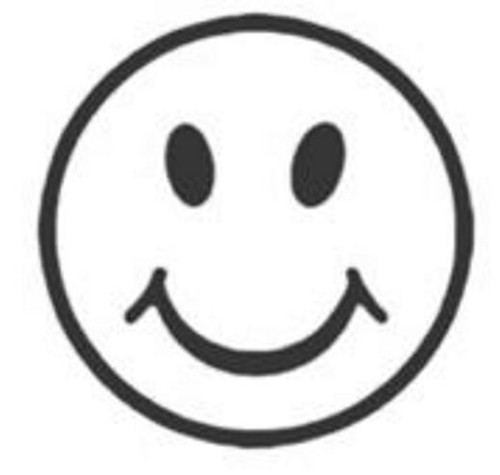 Happy face loyalty card stamp - face,