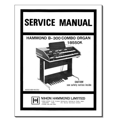 Hammond b300 service - b300, manual