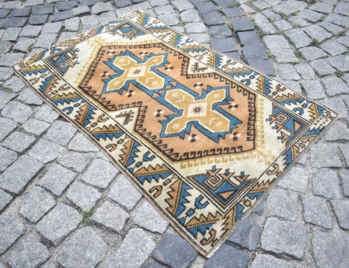 Vintage turkish rug x - turkish,
