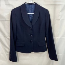 HOBBS navy blue triple button