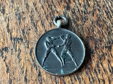 OLD 1935 BOY SCOUT BOXING MEDAL FOB medallion award