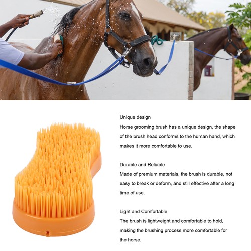 Horse cleaning brush - brush, pe