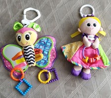  Lamaze & Playgro Sensory Soft Toys for buggy