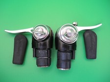 CAMPAGNOLO SPEED TH 8 SPEED BAR END SHIFTERS + HOODS 1996 - REBUILT - SL-12BECB