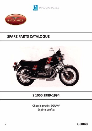 Moto guzzi parts - parts, manual