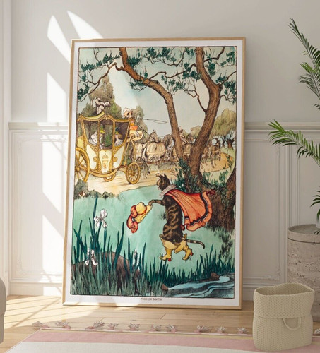 Puss boots vintage poster - boots,