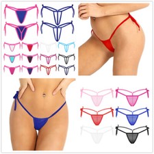 Women Ladies Mini G-string Tie-Side Thongs Lingerie Bikini Briefs Panties T-back