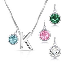 Initial K Necklace with
