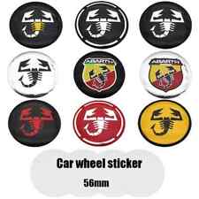 4pcs 56mm Abarth emblem Wheel