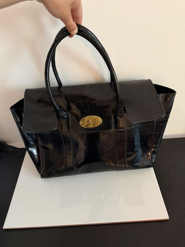 Mulberry bayswater croc effect - mulberry,