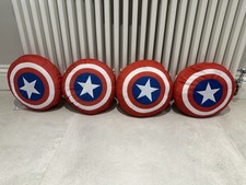 Captain America Shield Cushion by Dunelm Kids Bedroom Marvel Superhero 30x30cm