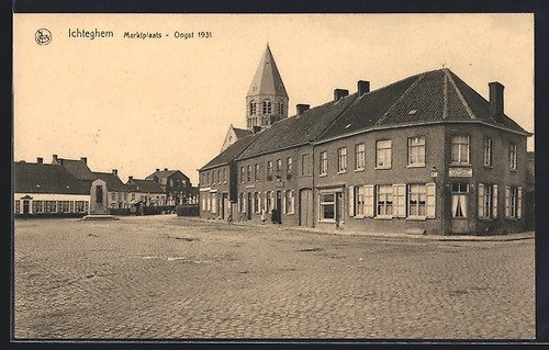 Old postcard ichteghem - old,