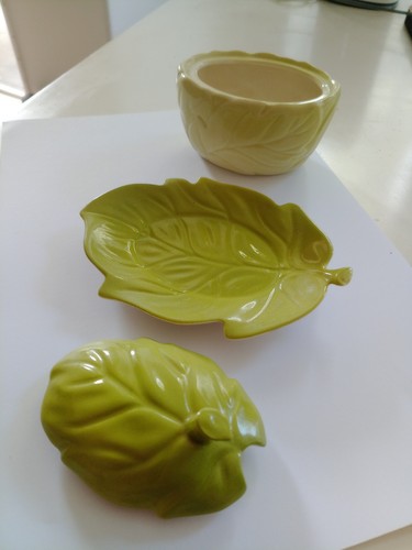 Carlton ware embossed leaf - carlton,