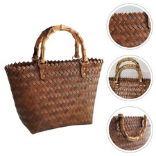 Straw Woven Tote Willow Snack
