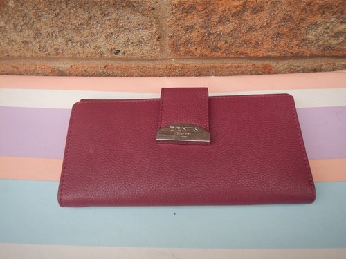 Dents burgundy leather ladies - burgundy,