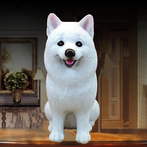 Samoyed figurine puppy statue - samoyed,