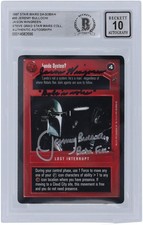 Jeremy Bulloch & Jason Wingreen Star Wars Signed 1997 CCG #95 BGS 10 Card w/Insc