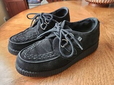 TUK Black Suede Creepers